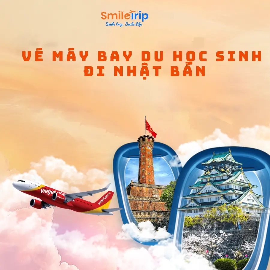 Vé máy bay du học sinh đi Nhật Bản từ Smiletrip